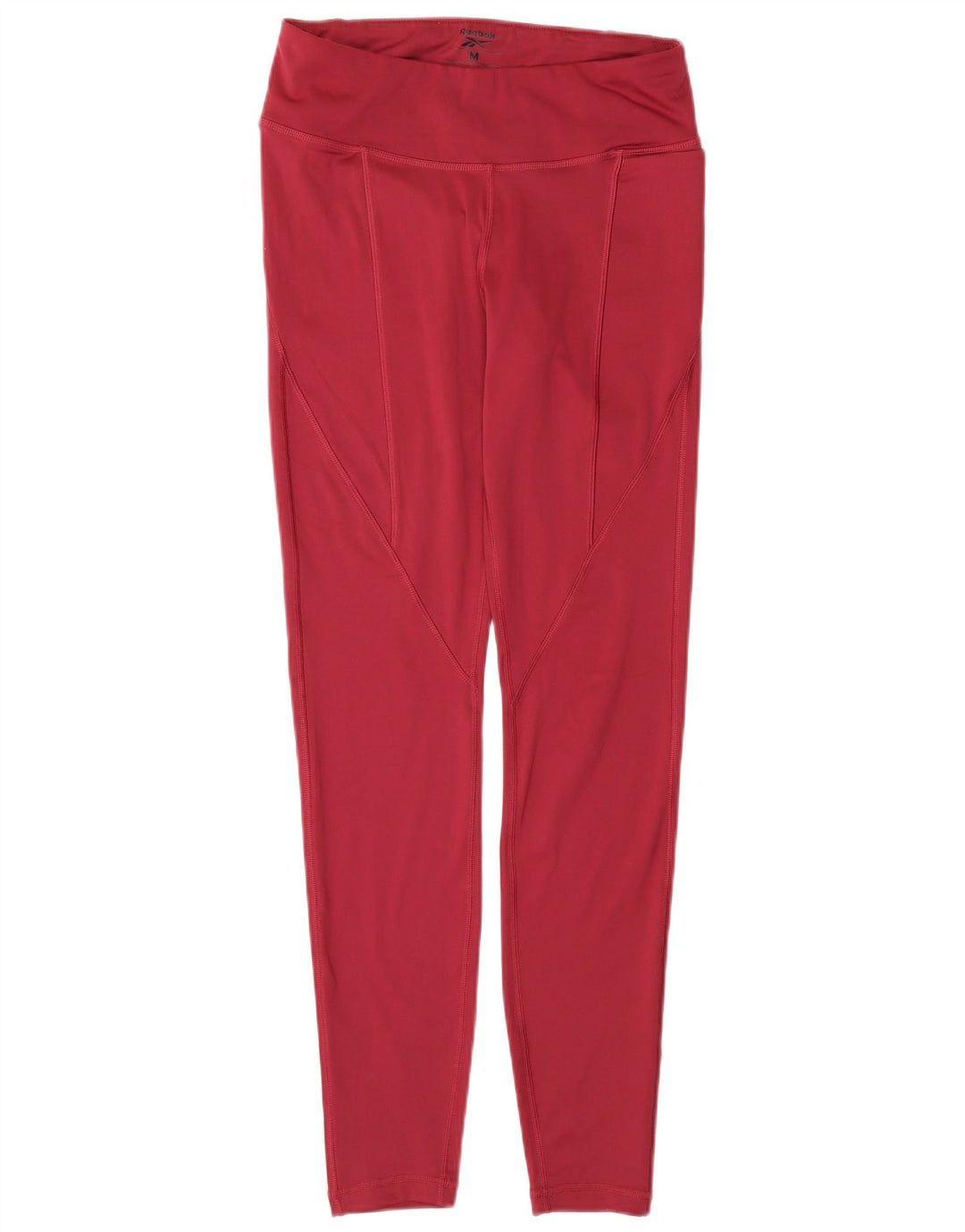 REEBOK Womens Leggings UK 12/14 Medium  Burgundy Polyester
