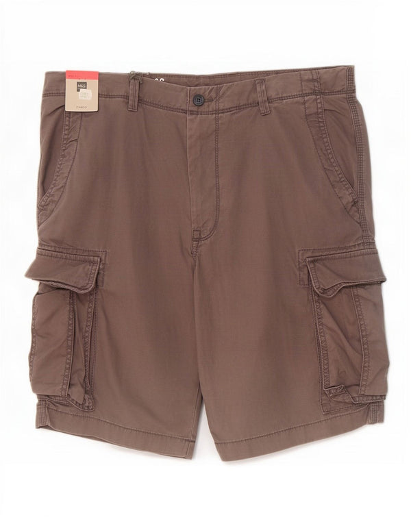 Marks & Spencer Mens Cargo Shorts W36 Large Grey Cotton