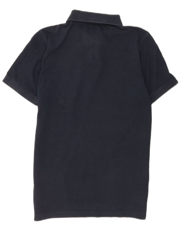 Crew Clothing Mens Short Sleeve Regular Fit Polo Shirt Small Navy Blue