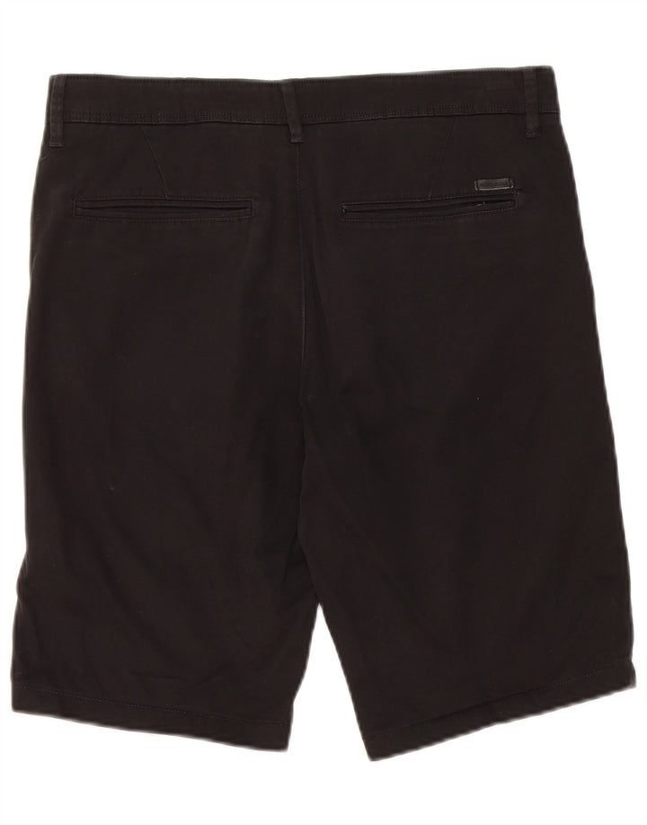 Jack & Jones Mens Chino Shorts Small W29 Black Cotton