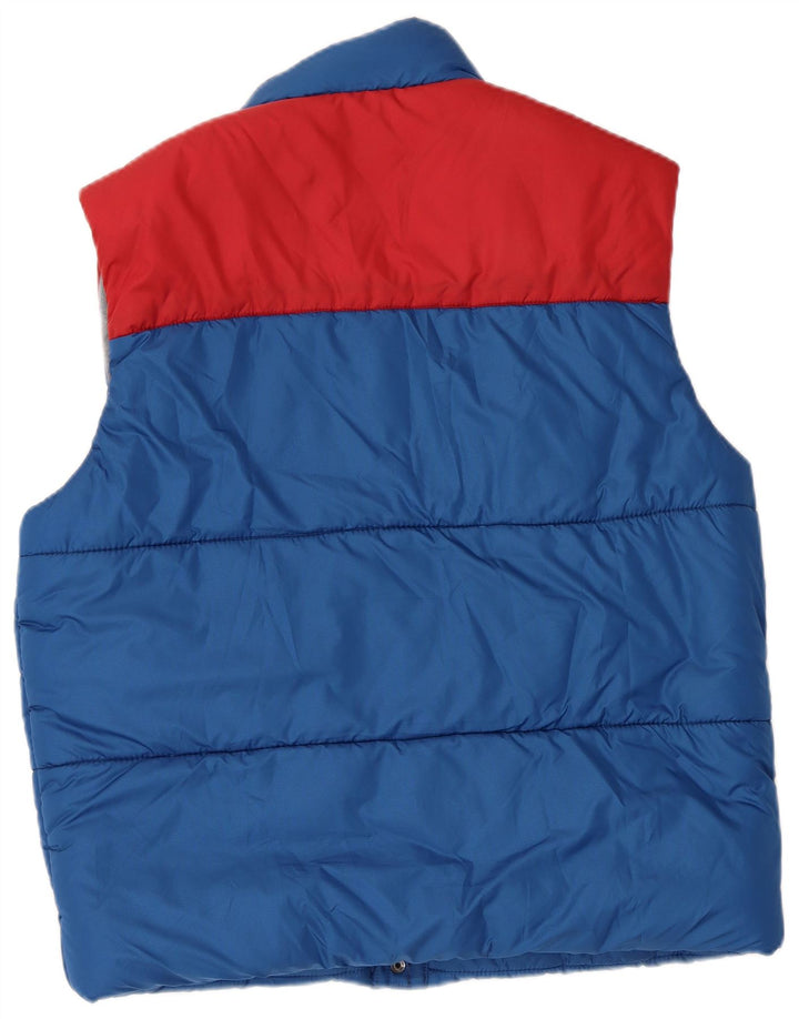 Levi's Mens Padded Gilet UK 40 Large Blue Colourblock Polyester