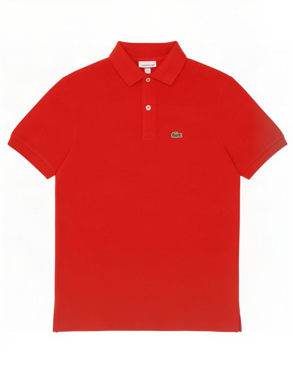 Lacoste Boys Polo Shirt 13-14 Years Red Cotton