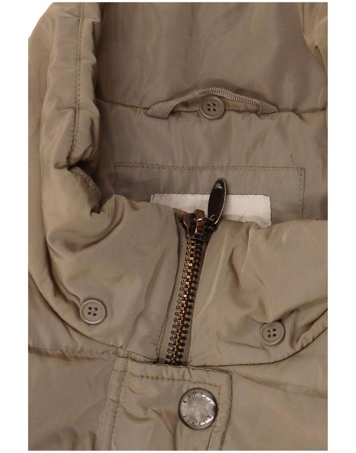 Esprit Womens Padded Coat UK 16 Large Khaki Polyester