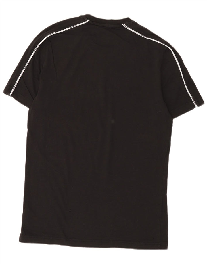 Reebok Mens T-Shirt Top Small Black Cotton