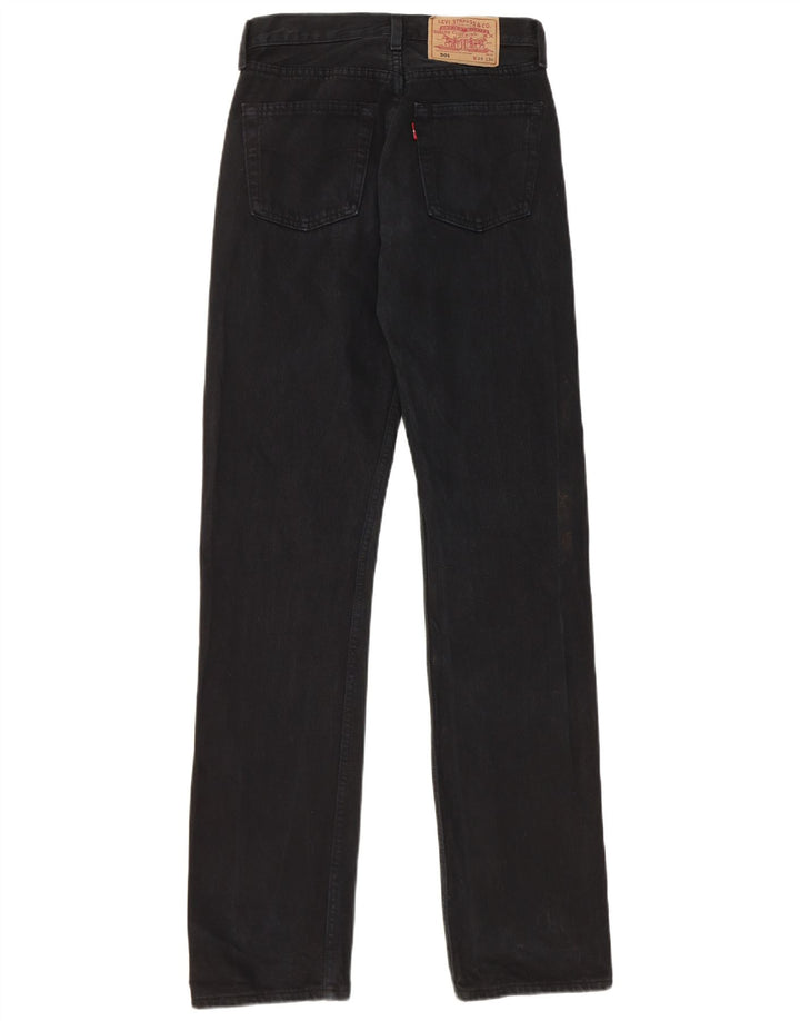 Levi's Womens 501 Straight Jeans W28 L34 Black Cotton