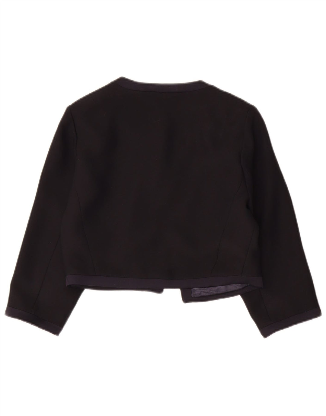 MONSOON Womens 3/4 Sleeve Bolero Jacket UK 8 Small Black Polyester