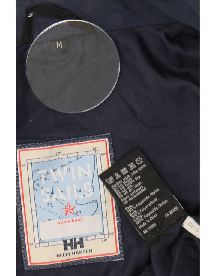 Helly Hansen Mens Windbreaker Jacket UK 38 Medium Navy Blue Colourblock