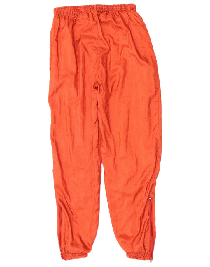 VINTAGE Mens Tracksuit Trousers Joggers Medium Orange Nylon