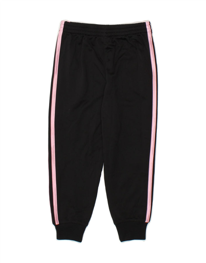 ADIDAS Girls Tracksuit Trousers Joggers 4-5 Years Black Polyester | Vintage Adidas | Thrift | Second-Hand Adidas | Used Clothing | Messina Hembry 