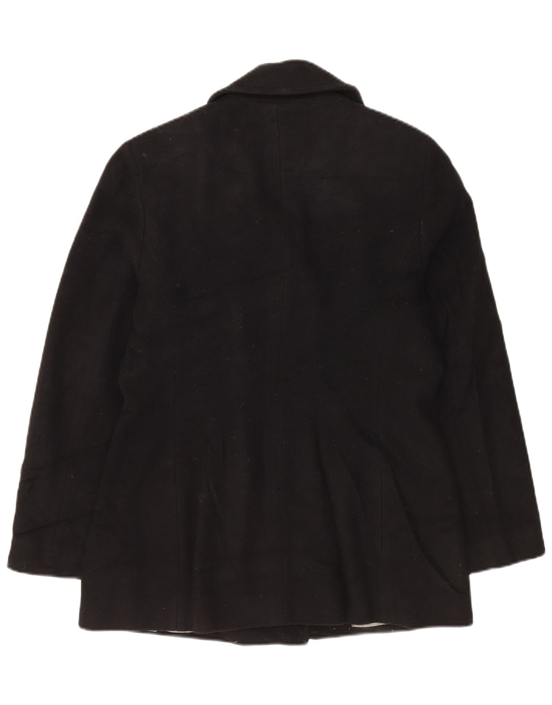 Calvin Klein Womens Pea Coat US 10 Large Black Wool