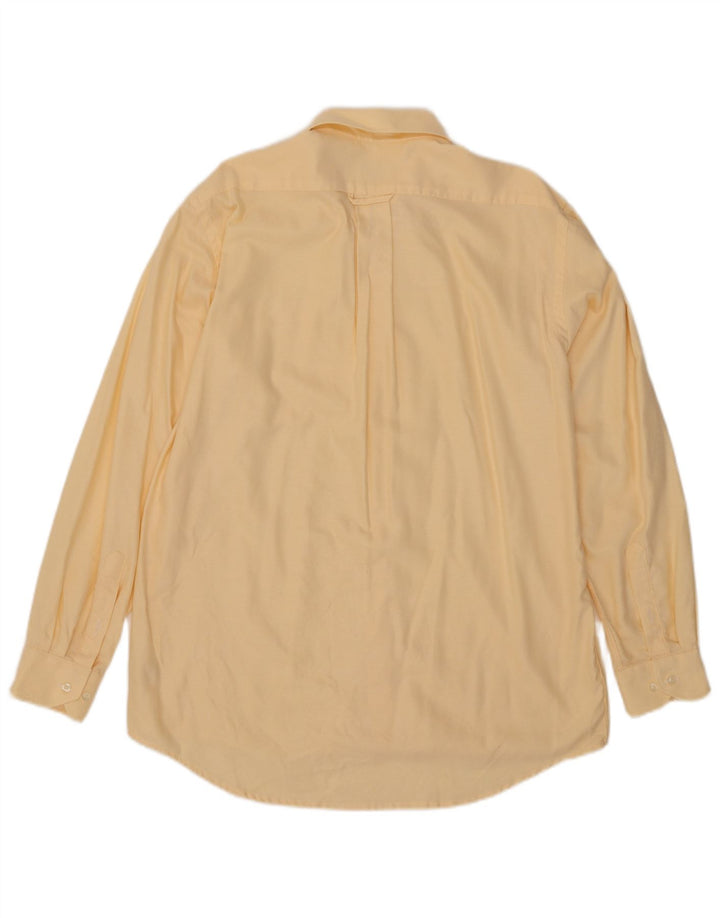 Lacoste Mens Shirt Size 39 Medium Yellow Cotton