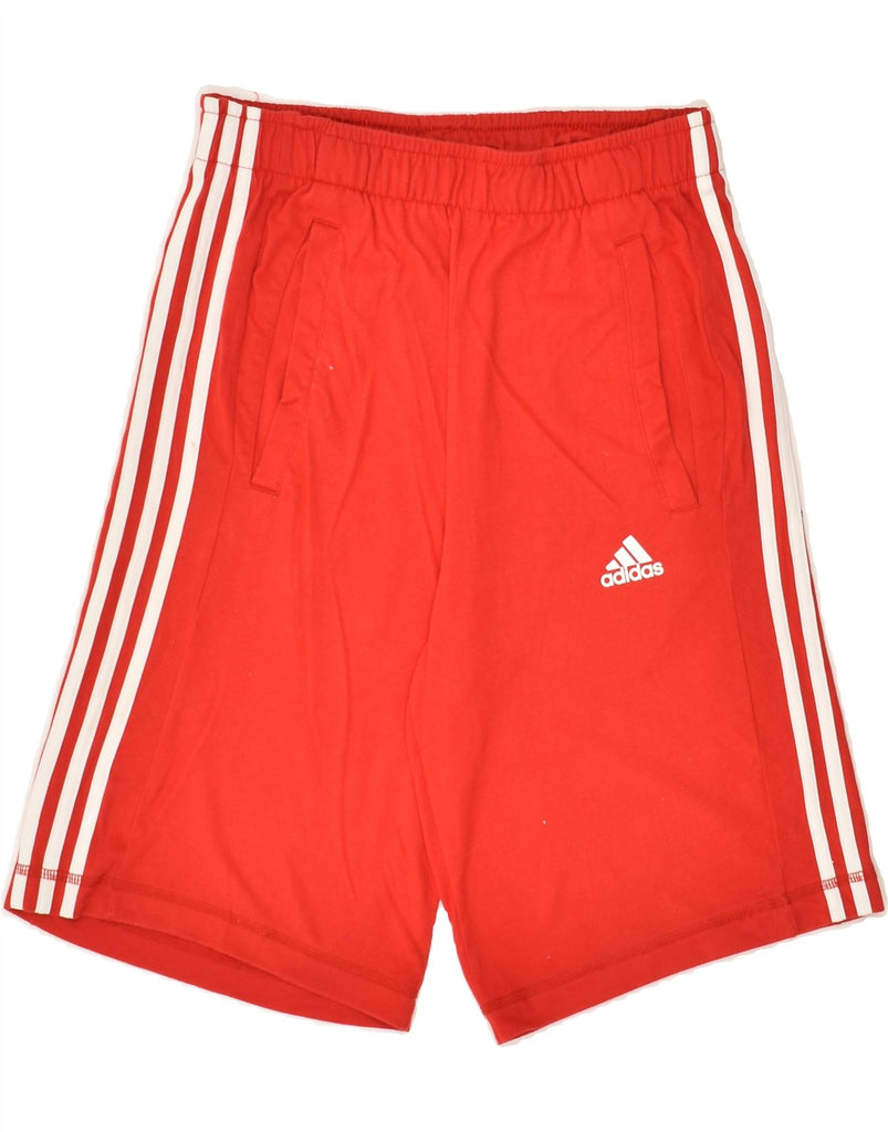 ADIDAS Mens Climalite Sport Shorts Small Red Polyester | Vintage Adidas | Thrift | Second-Hand Adidas | Used Clothing | Messina Hembry 