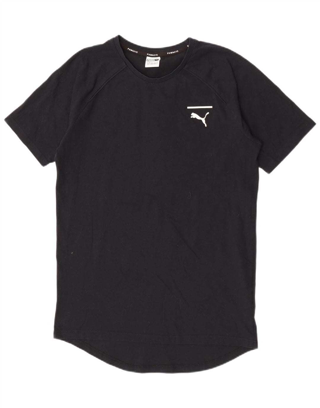 Puma Mens Graphic T-Shirt Top Medium Black Cotton