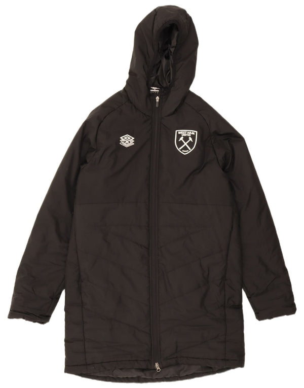 Umbro Mens West Ham United F.C Hooded Padded Coat UK 38 Medium Black