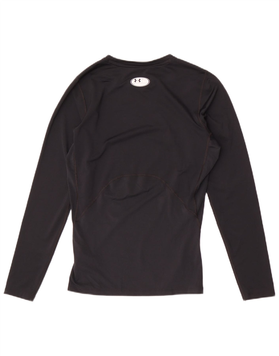 Under Armour Mens Heat Gear Top Long Sleeve Large Black Polyester