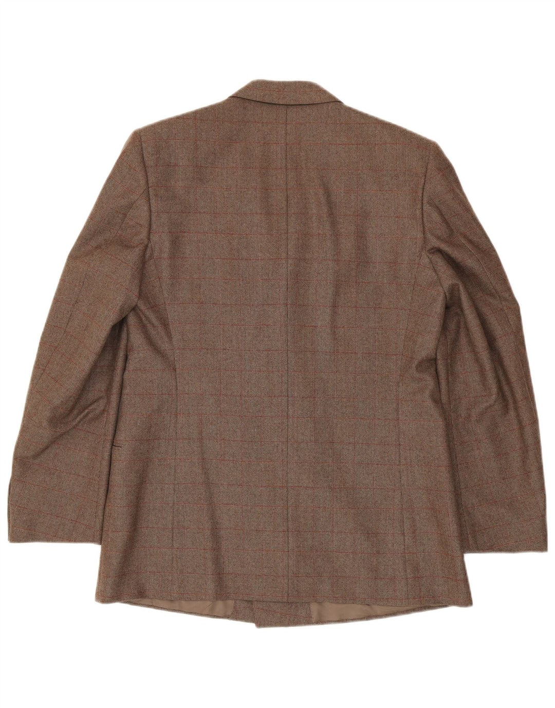 Corneliani Mens Double Breasted Blazer Jacket IT 50 Large Brown Check
