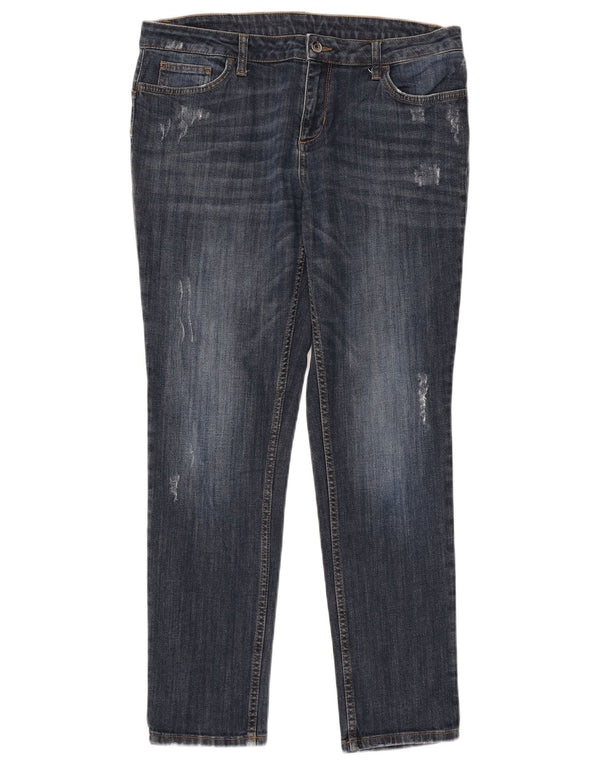 Liu Jo Womens Distressed Slim Jeans W31 L28 Blue Cotton