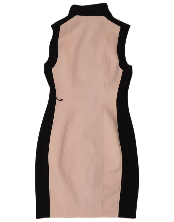 Tommy Hilfiger Womens Sleeveless Sheath Dress US 8 Medium Pink Colourblock