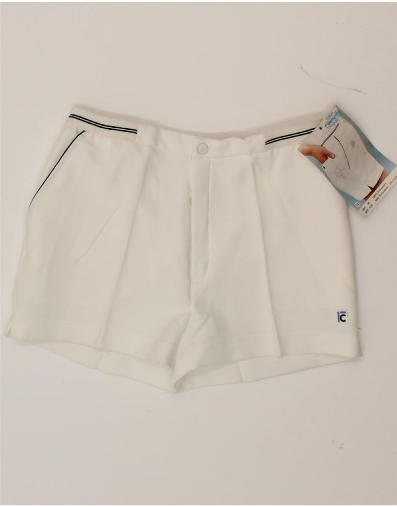 CAMPAGNOLO Womens Chino Shorts IT 52 2XL W30  White Polyester Sports Vintage Campagnolo and Second-Hand Campagnolo from Messina Hembry 
