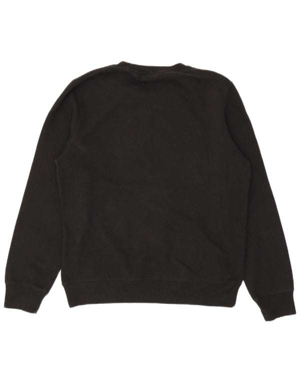 Champion Mens Graphic Sweatshirt Jumper Large Black Cotton