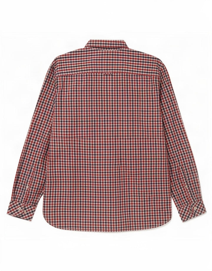 Joules Mens Classic Fit Shirt Large Red Gingham Cotton