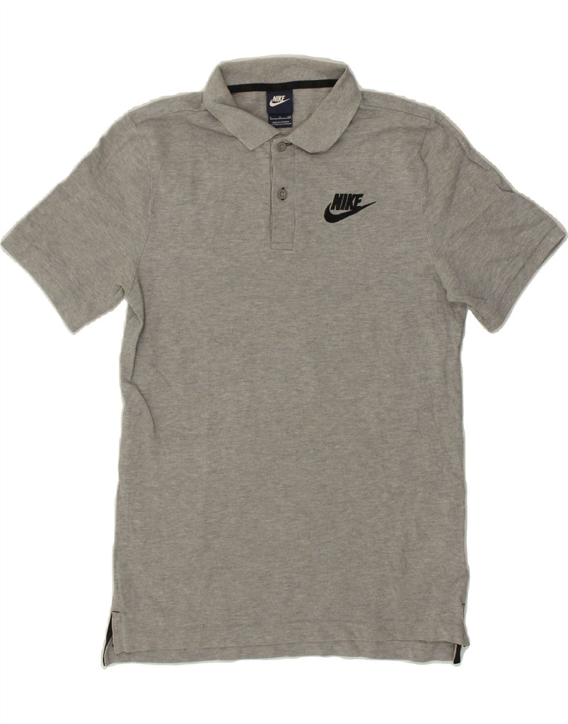 NIKE Mens Polo Shirt Small Grey Cotton | Vintage Nike | Thrift | Second-Hand Nike | Used Clothing | Messina Hembry 