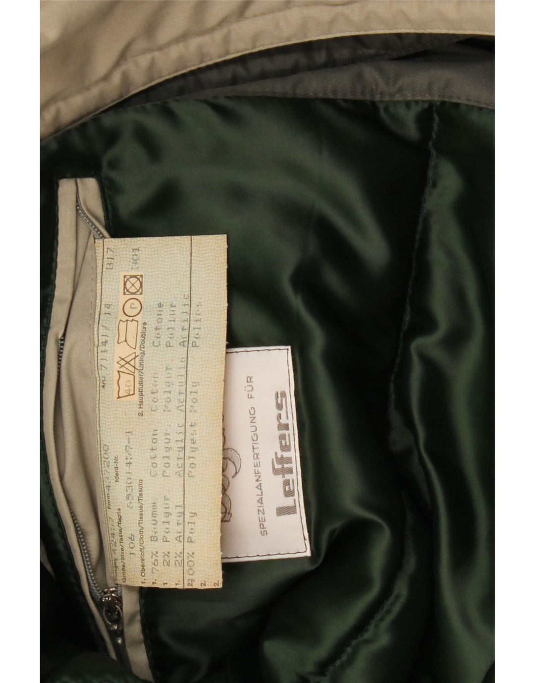 BUGATTI Mens Windbreaker Coat UK 44 2XL Beige Cotton