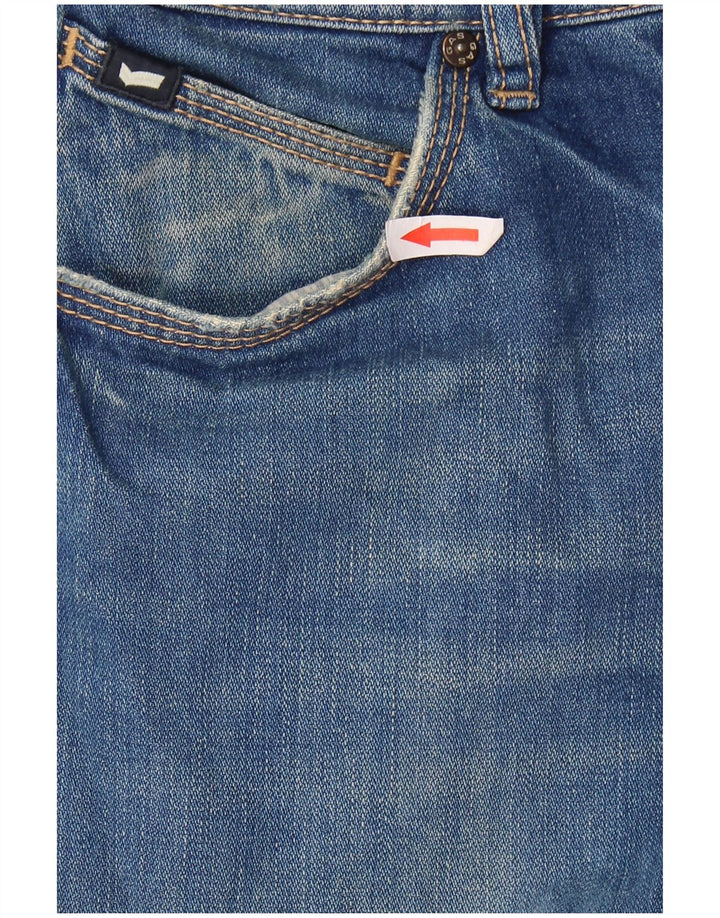 GAS Womens Slim Jeans W32 L29 Blue Cotton