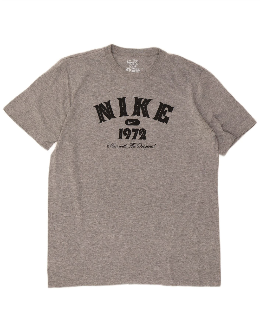 Nike Mens Regular Fit Graphic T-Shirt Top Large Grey Flecked