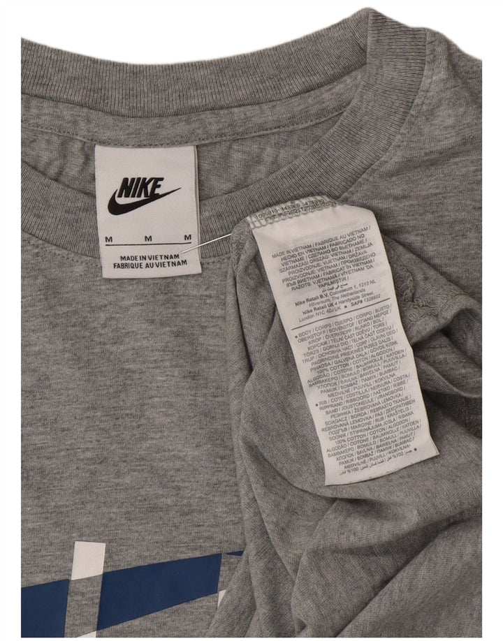 Nike Mens Graphic T-Shirt Top Medium Grey Cotton