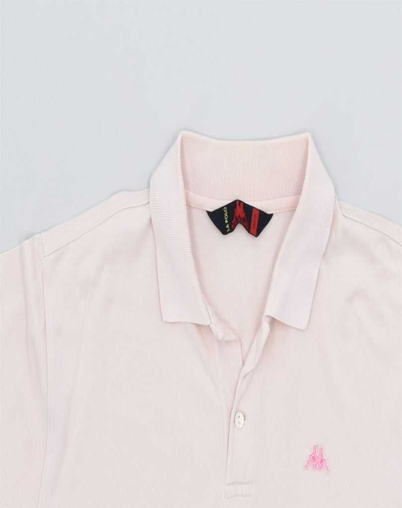 KAPPA Mens Polo Shirt Large Pink Cotton | Vintage | Thrift | Second-Hand | Used Clothing | Messina Hembry 