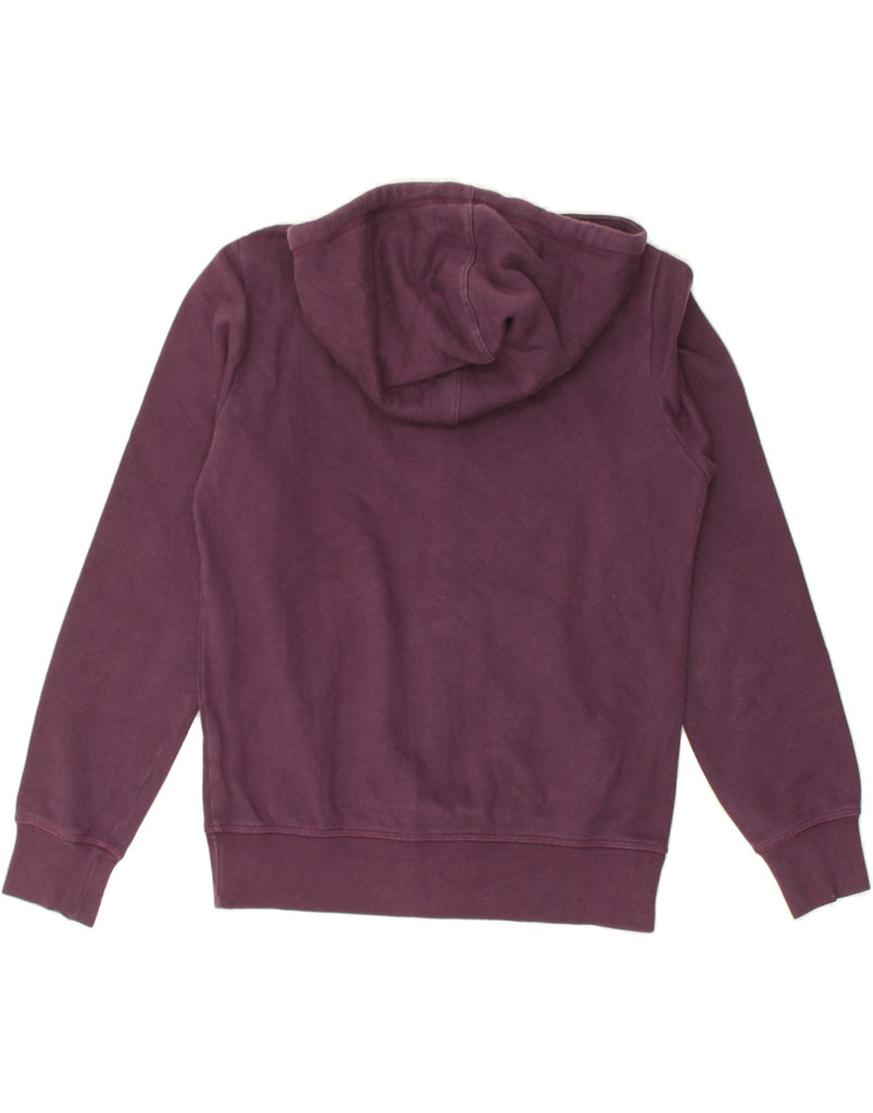 CHAMPION Womens Zip Hoodie Sweater UK 14 Medium Maroon Cotton | Vintage Champion | Thrift | Second-Hand Champion | Used Clothing | Messina Hembry 