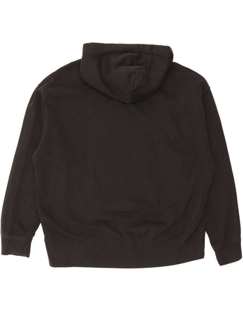 NIKE Womens Oversized Hoodie Jumper UK 16 Large Black Cotton Vintage Nike and Second-Hand Nike from Messina Hembry 