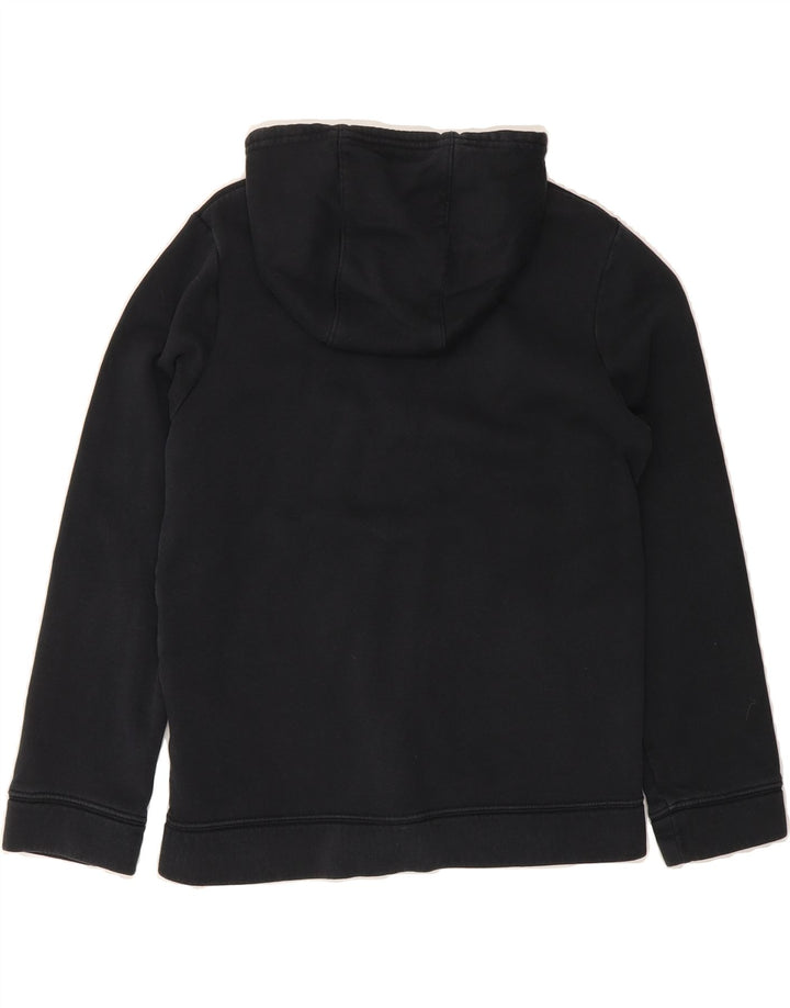 NIKE Boys Zip Hoodie Sweater 10-11 Years Medium Black Cotton Vintage Nike and Second-Hand Nike from Messina Hembry 