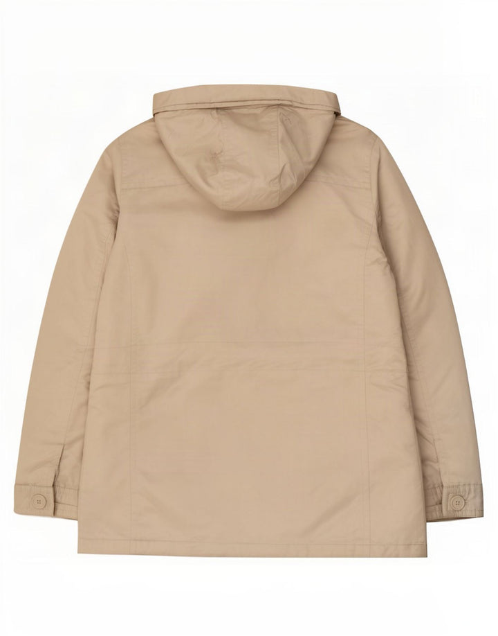 Gap Womens Hooded Windbreaker Jacket UK 14 Medium Off White