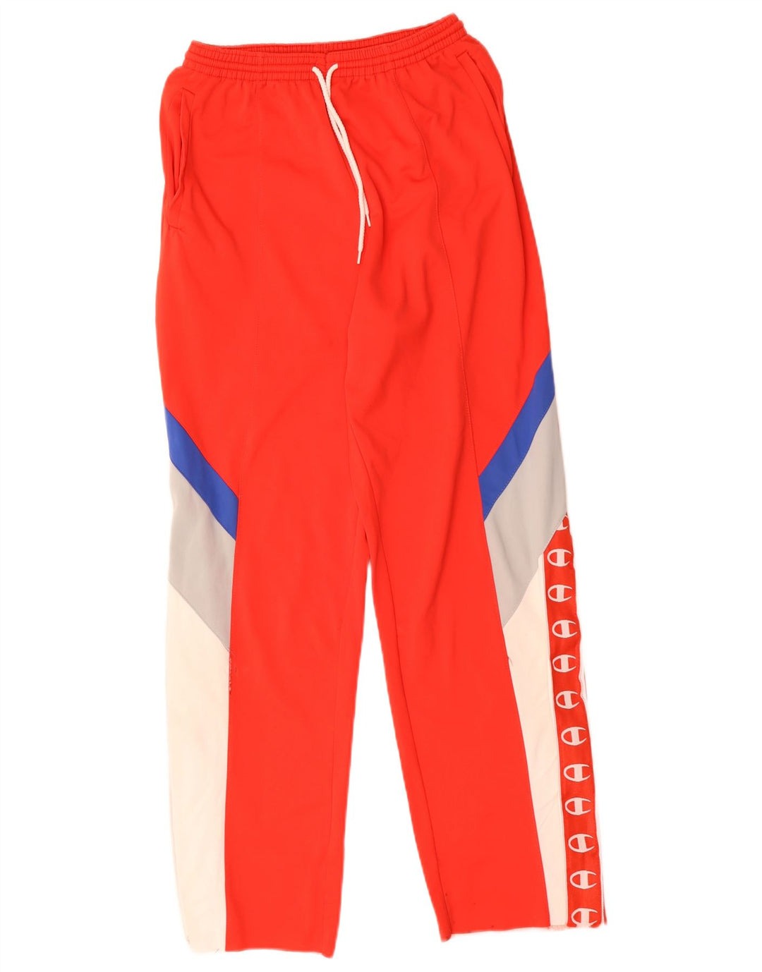 Champion Mens Graphic Tracksuit Trousers Small  Red Colourblock Polyamide