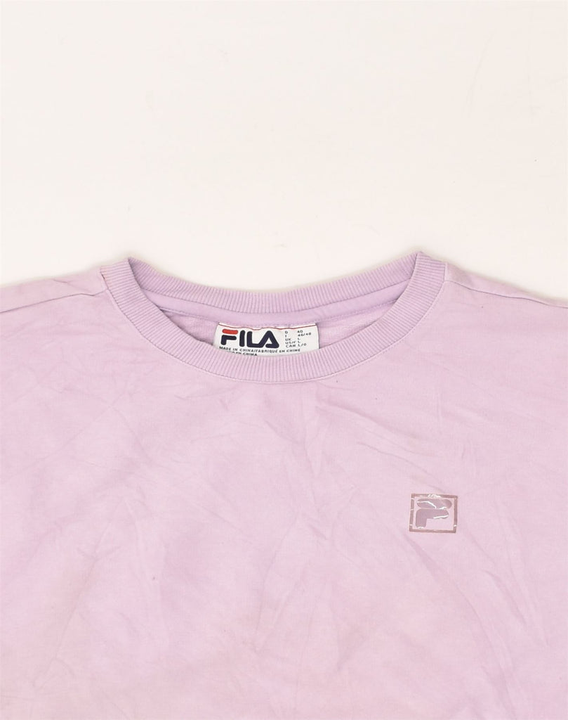 FILA Mens Sweatshirt Jumper Large Pink Cotton | Vintage Fila | Thrift | Second-Hand Fila | Used Clothing | Messina Hembry 