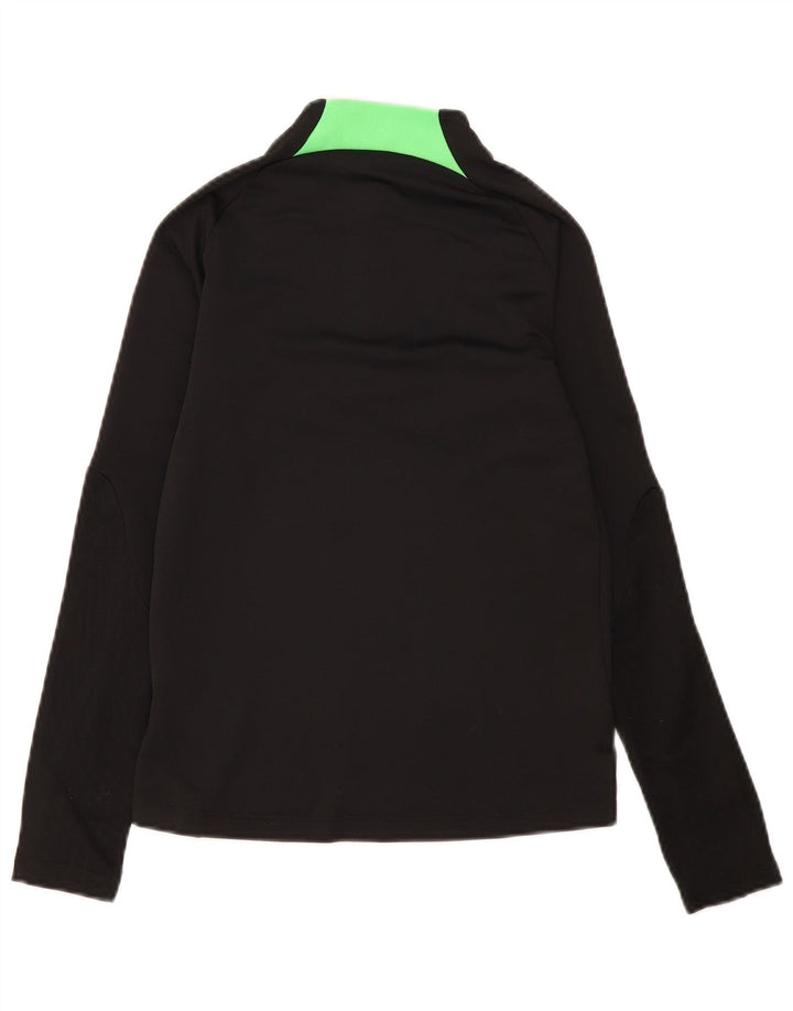Nike Boys Zip Neck Pullover Tracksuit Top 10-11 Years Medium Black
