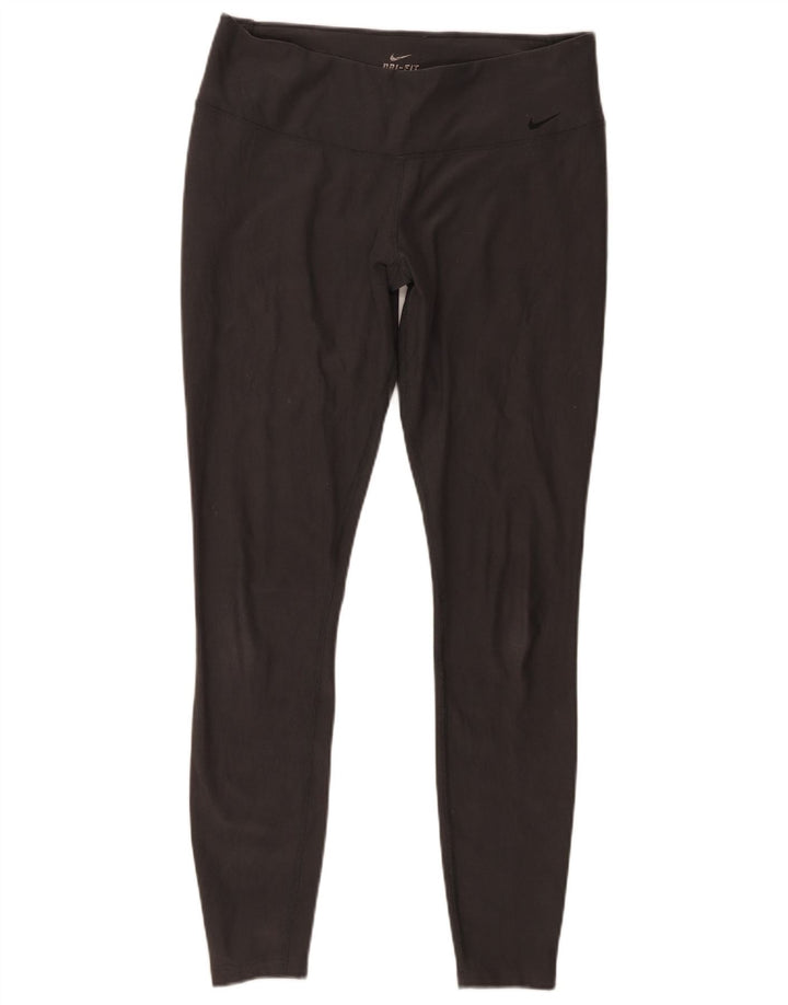 Nike Womens Dri Fit Leggings UK 16 Large Grey