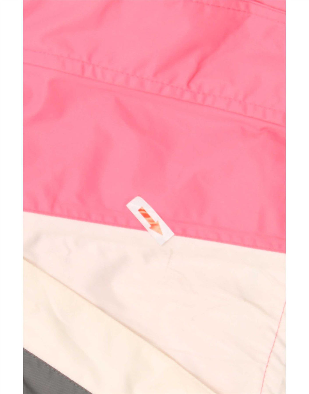 Vintage Womens Hooded Ski Jacket UK 12 Medium Pink Colourblock Polyamide