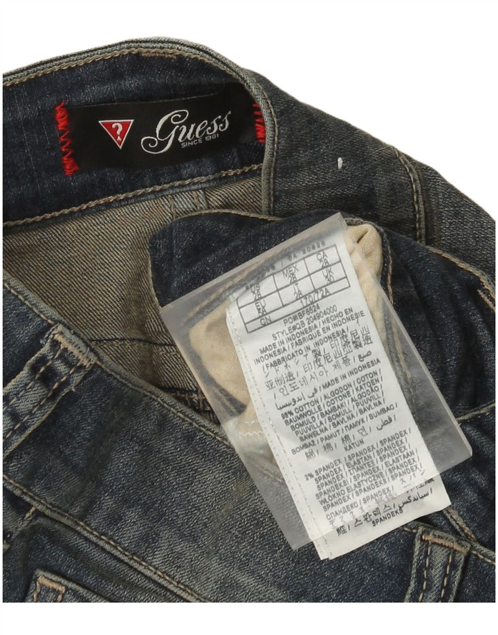 Guess Womens Bootcut Jeans W30 L33 Blue Cotton