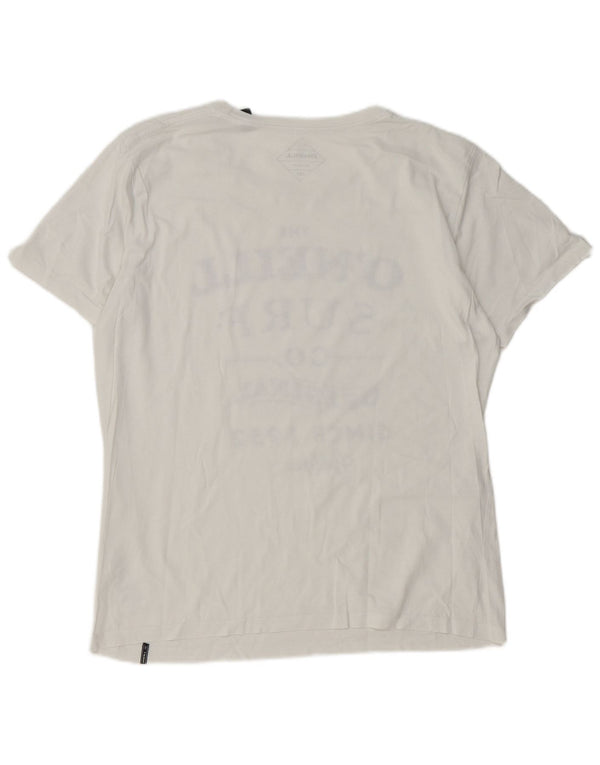 O'Neill Mens Graphic T-Shirt Top Medium White Cotton