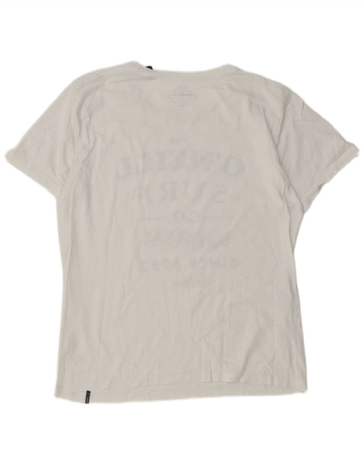O'Neill Mens Graphic T-Shirt Top Medium White Cotton