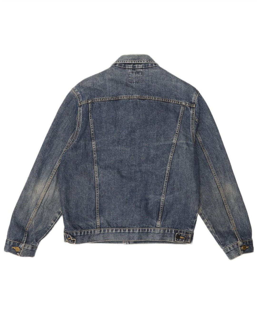 LEE Mens Denim Jacket UK 40 Large Blue Cotton