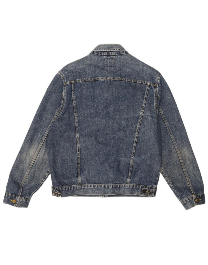 LEE Mens Denim Jacket UK 40 Large Blue Cotton