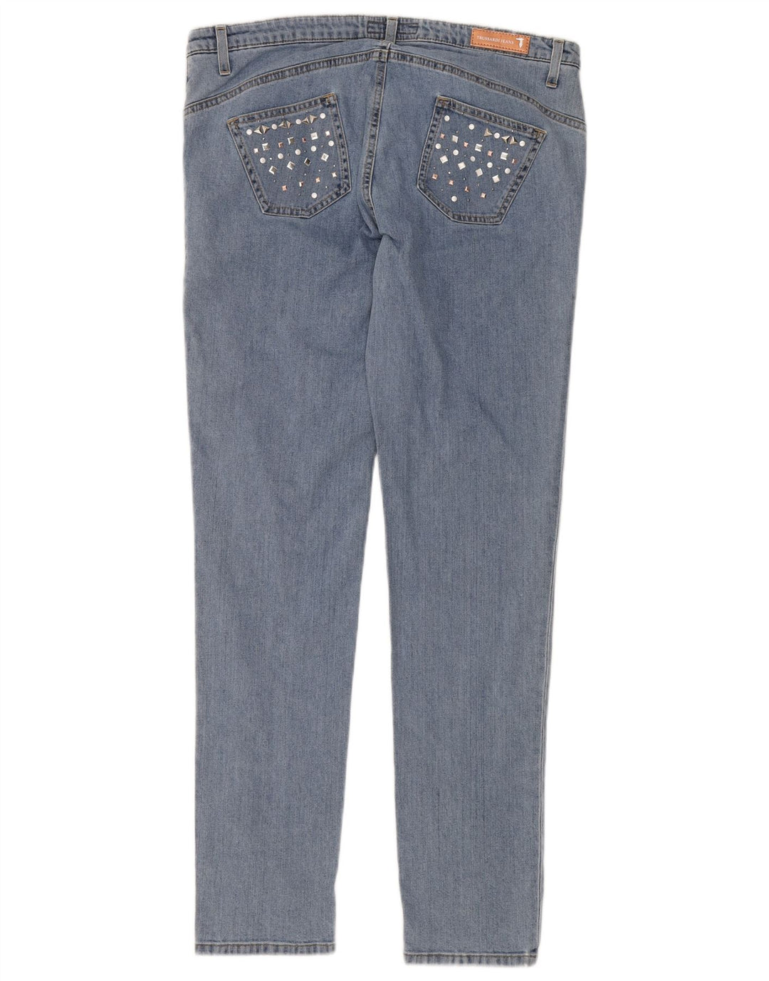 TRUSSARDI Womens Skinny Jeans IT 47 Large W33 L32 Blue