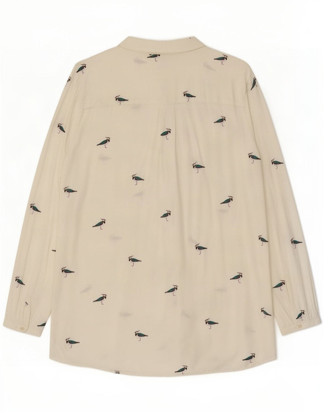 Joules Womens Abstract Pattern Oversized Shirt Blouse UK 18 XL White