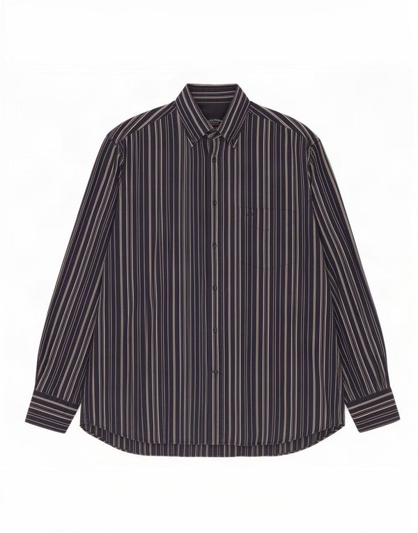 Paul & Shark Mens Yachting Shirt Size 41 Large Navy Blue Striped