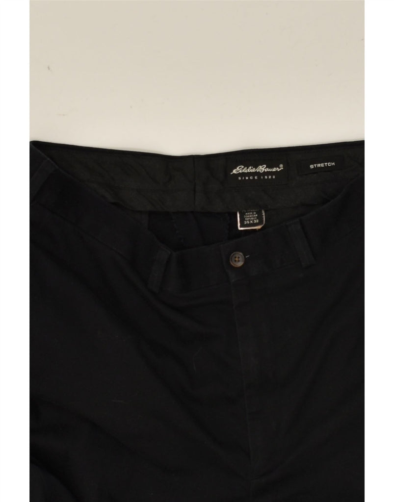 EDDIE BAUER Mens Chino Trousers W35 L32 Black Cotton | Vintage Eddie Bauer | Thrift | Second-Hand Eddie Bauer | Used Clothing | Messina Hembry 