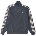 Adidas Mens Zip Neck Sweatshirt Jumper Medium Grey Cotton